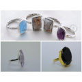 Handmade Semi Precious Gemstone Wedding Ring s925 Silver Rings